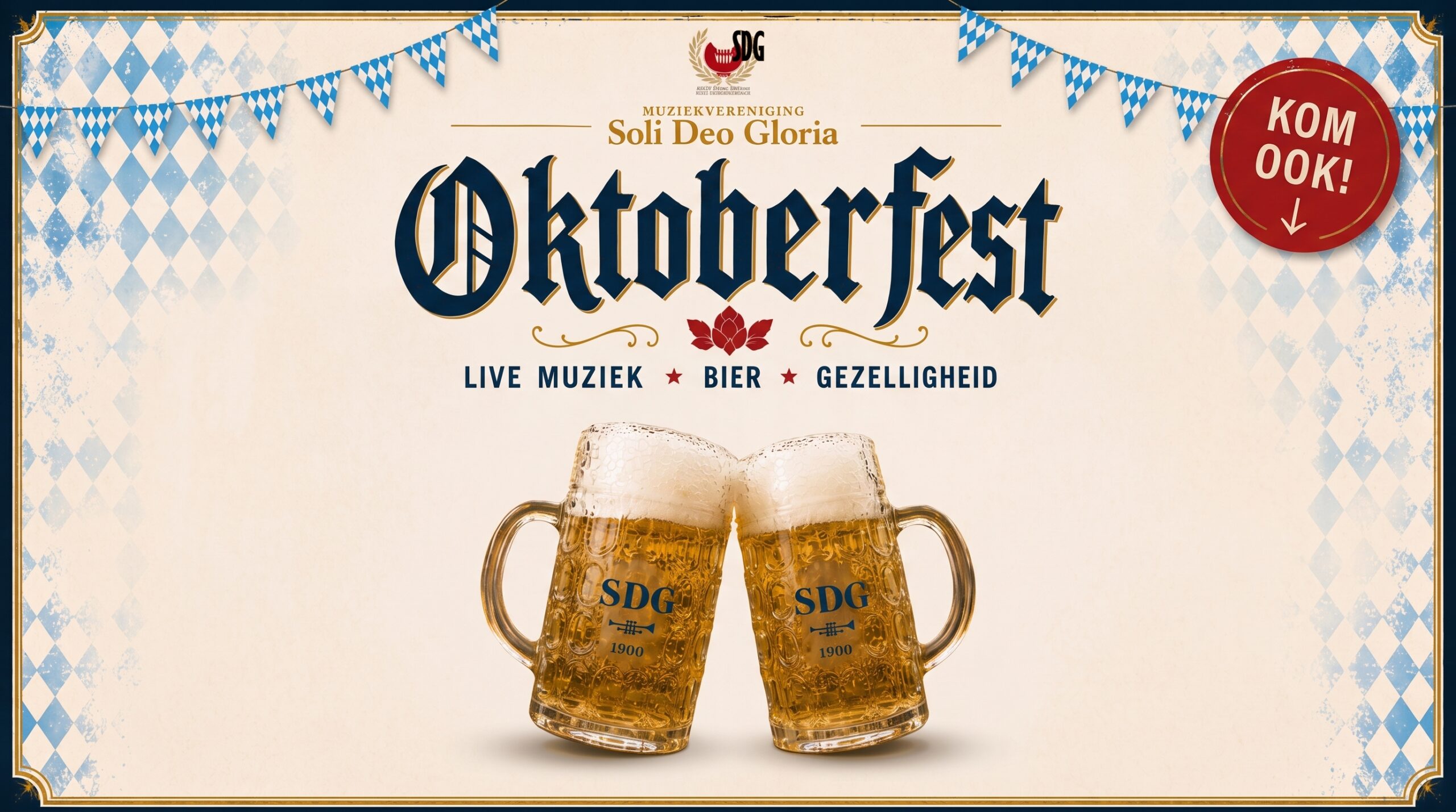 Oktoberfest in Het Wapen van Utrecht met SDG op 24 oktober